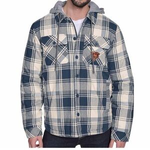 NWT CHICAGO BEARS FULLBACK‎ PLAID HOODED JACKET Size Small MSRP $120